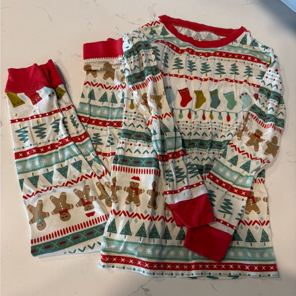 Little Sleepies Fair Isle Christmas PJs Pajamas 4T
